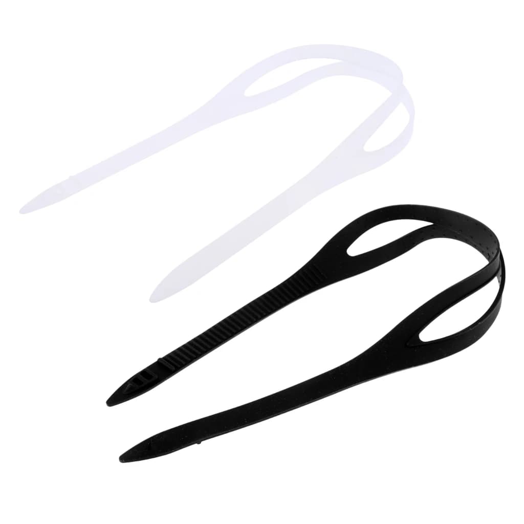 Sangle de rechange universelle lunettes de natation silicone bandeau tête accessoires clair noir