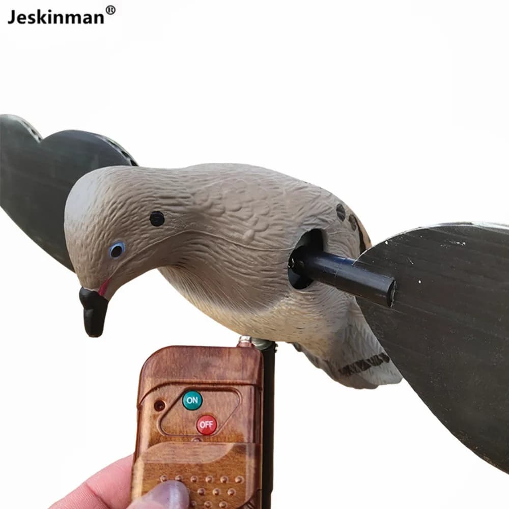 Pigeons simulation électrique télécommandée - Leurres pigeons pour chasse et décoration jardin
