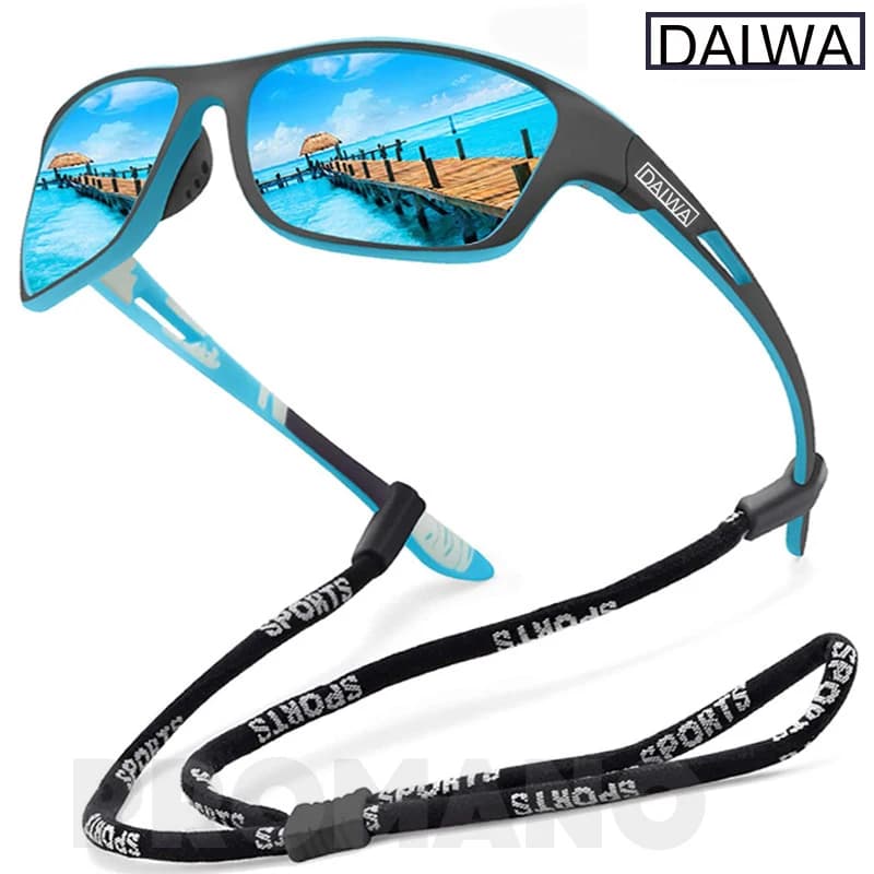 Lunettes de pêche polarisées Dalwa UV400 - Verres teintés conduite homme randonnée classique pêche mer