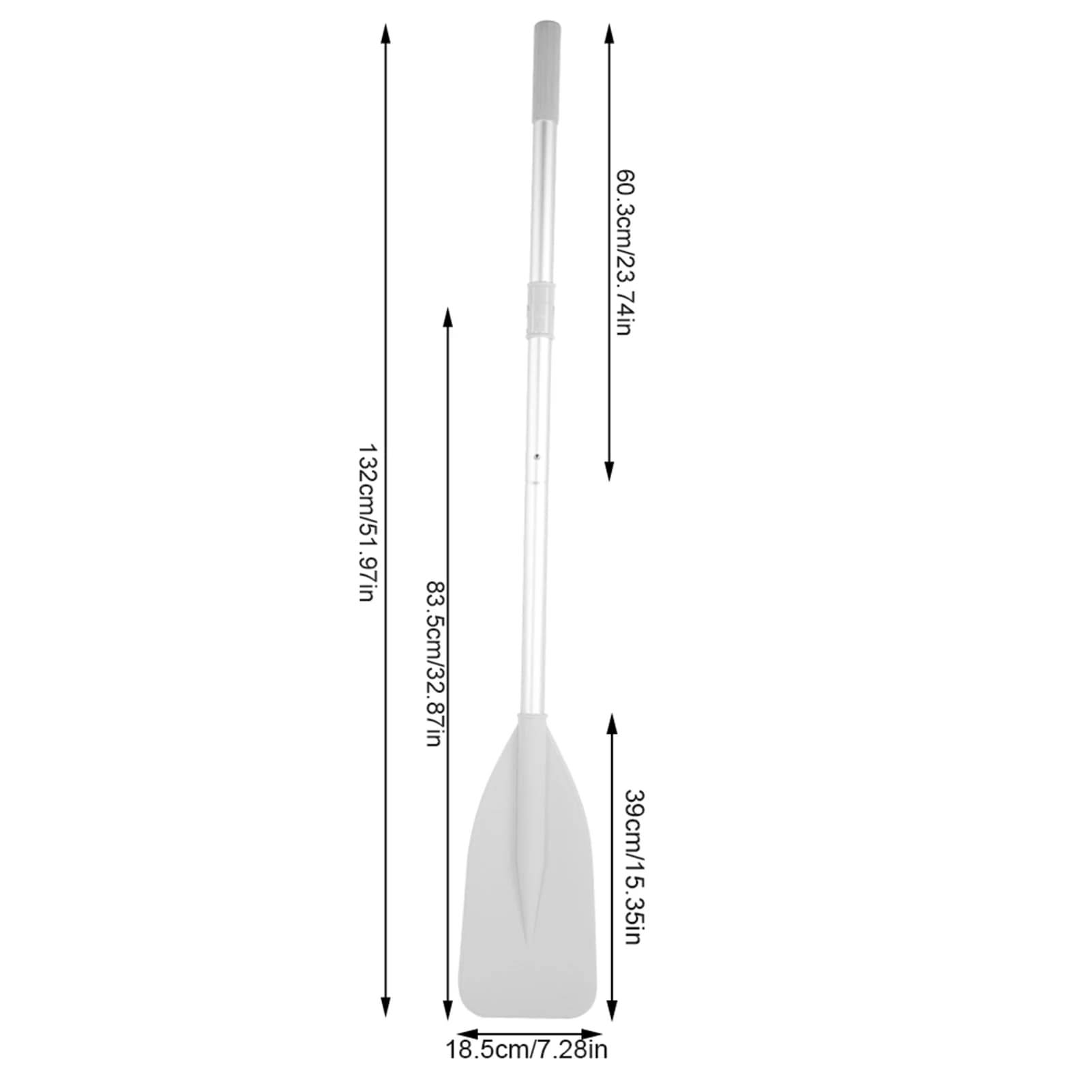 Pagaie aluminium haute résistance pour bateau gonflable canoë kayak pêche sport nautique
