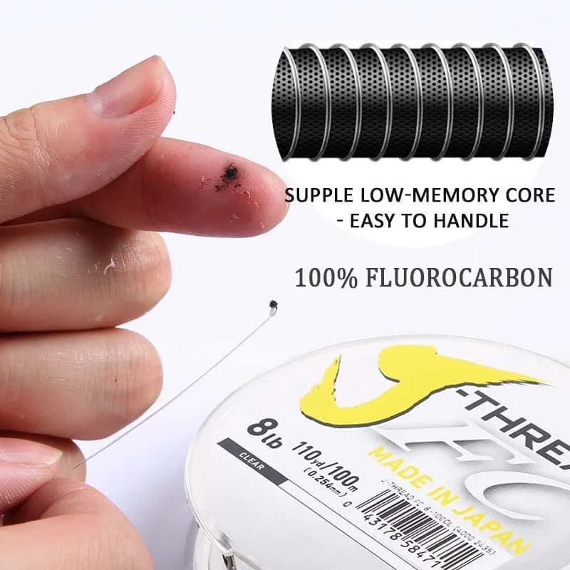 Ligne de pêche fluorocarbone Daiwa J 100% coulante pour mer eau salée leader 100m made in Japan