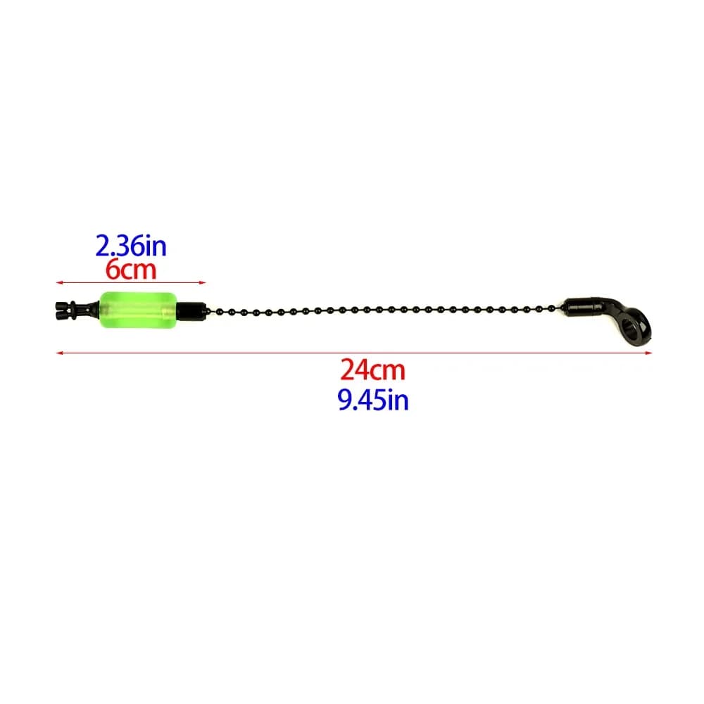 Indicateurs swingers Hirisi 2 pièces 6 couleurs tubes fluorescents amovibles accessoires pêche carpe