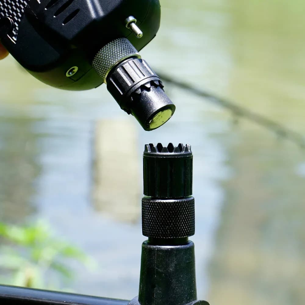 Connecteur rapide pour pêche à la carpe - Adaptateur plastique pour alarmes et rod pods