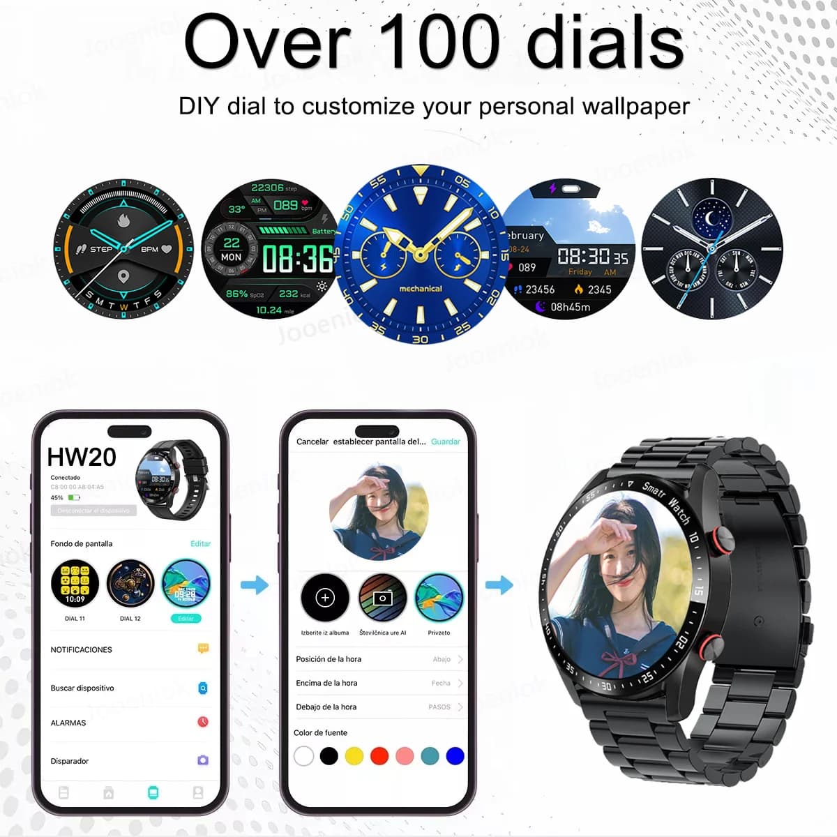 Montre connectée 2026 GT Series ECG+PPG écran HD appels BT GPS tracker fréquence cardiaque IP68 étanche