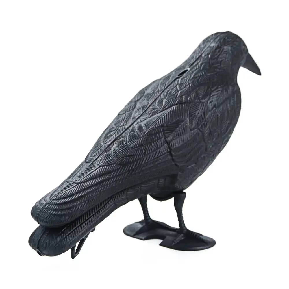 Statue plastique corbeau simulée pour chasse et contrôle des oiseaux - Décor étanche extérieur