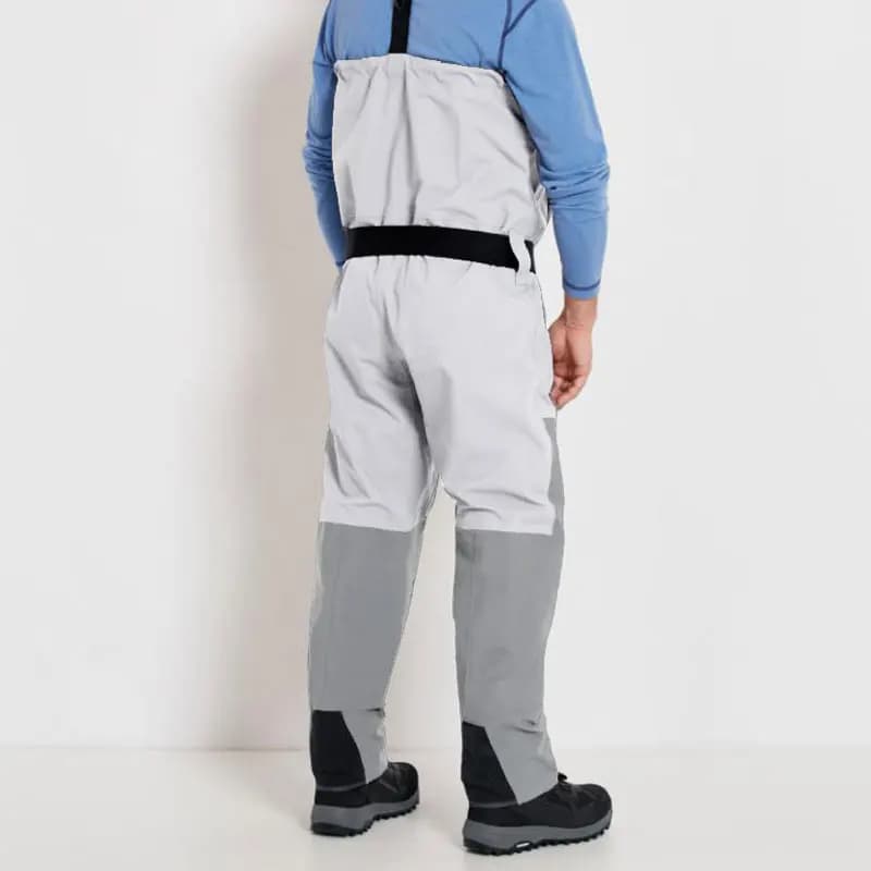 Waders de pêche 4 couches convertibles pour homme, étanches avec fermeture éclair et guêtres latex