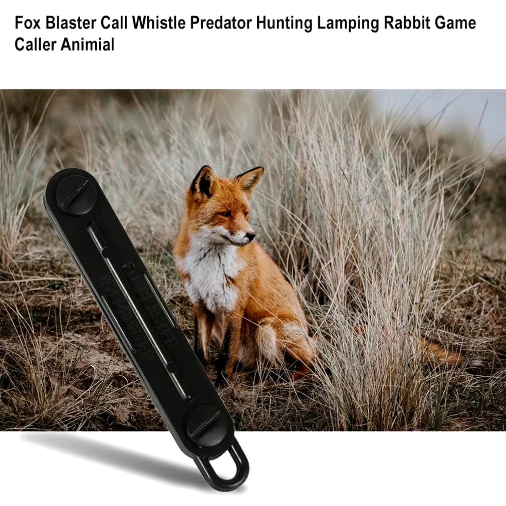 Appel renard sifflet noir chasse - leurre prédateur lapin lampe accessoire extérieur efficace
