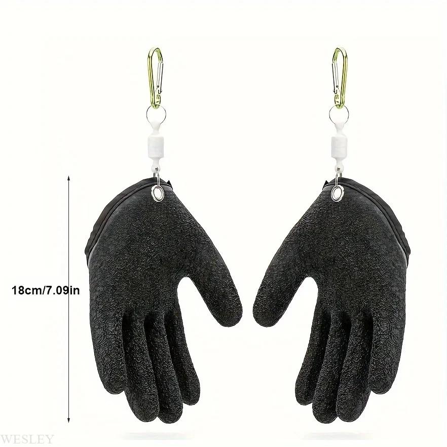 Gants pêche magnétiques anti-dérapants imperméables libération capture gants de pêche