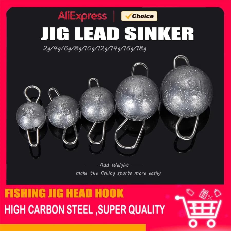 Plombs de pêche profonde 10 pièces 2g à 16g pour jigging et leurres en eau profonde