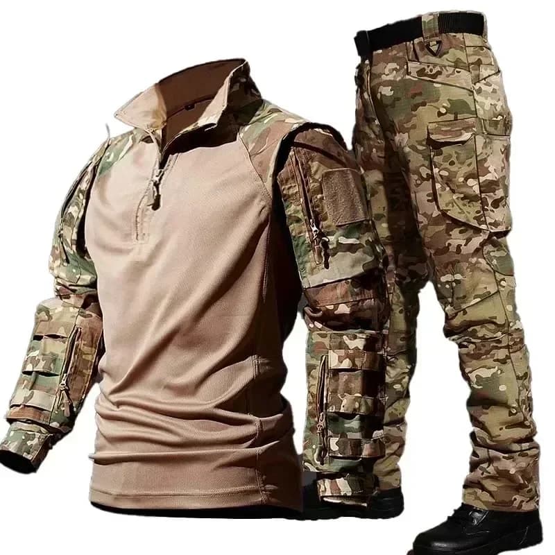 Ensemble pêche tactique complet avec poches multiples pour pêcheurs professionnels et passionnés
