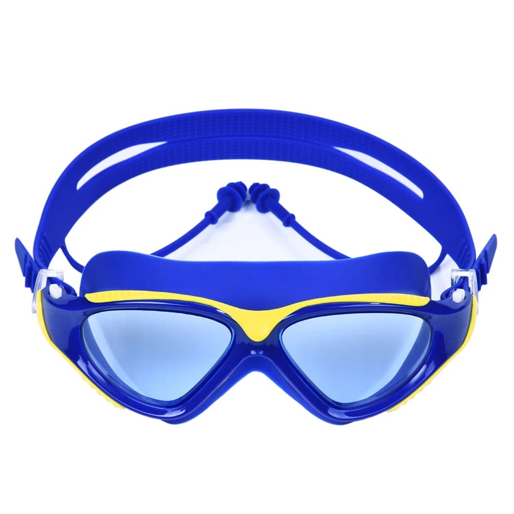 Lunettes de natation adultes HD une pièce bouchons d'oreilles étanches anti-buée grand cadre