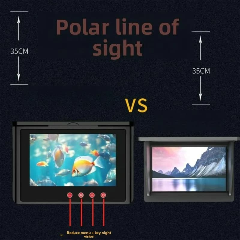 Caméra sous-marine pêche 5" Ultra HD 150m - Détecteur poissons étanche pour glace mer profonde bateau