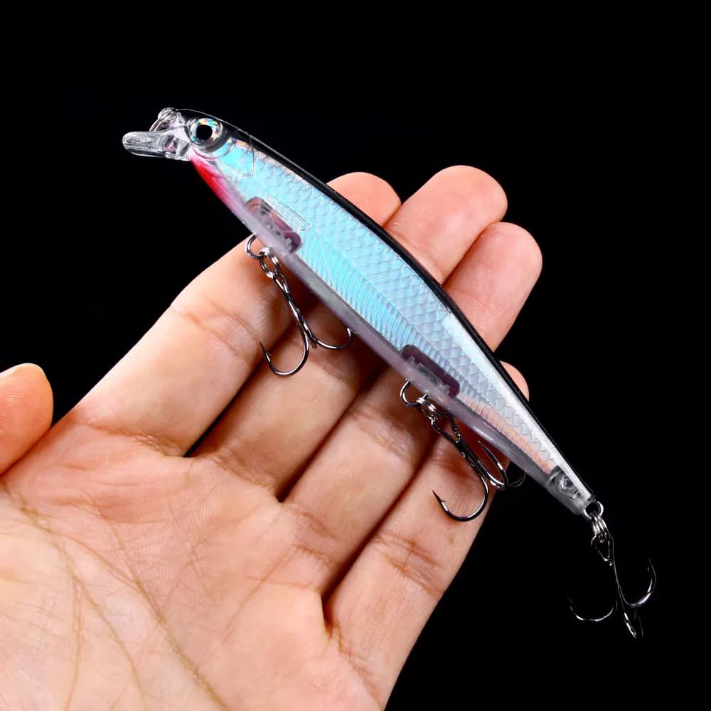 Leurre dur suspendu Wobbler Minnow 11cm 13g pour brochet sandre et perche, appât crankbait leurre de pêche