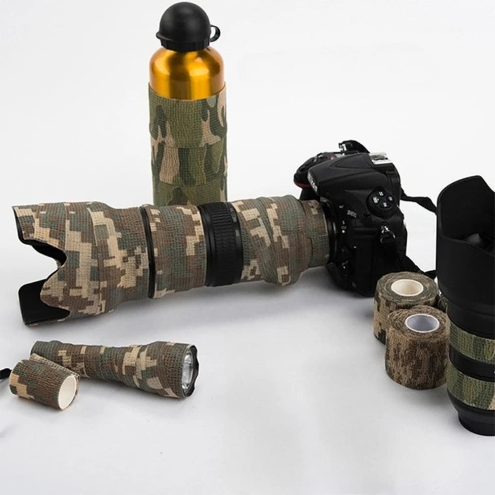 Ruban camouflage enrouleur outil pêche vélo - Imperméable discrétion chasse camping accessoires