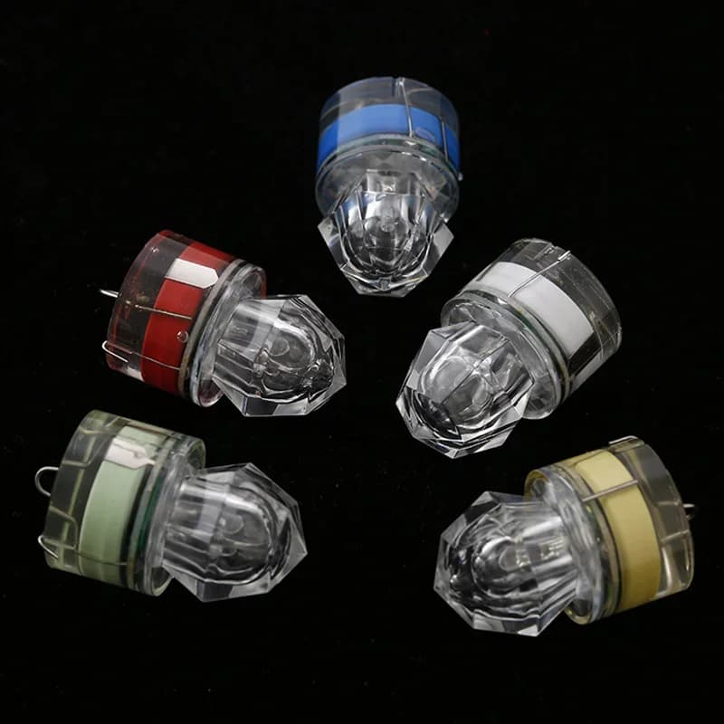 Projecteur LED submersible pêche profonde - Tube diamant étanche avec lumière colorée attirante