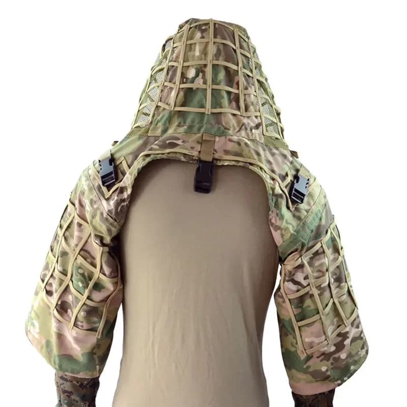 Veste Ghillie Sniper Foundation légère pour airsoft - camouflage tactique professionnel chasse pêche