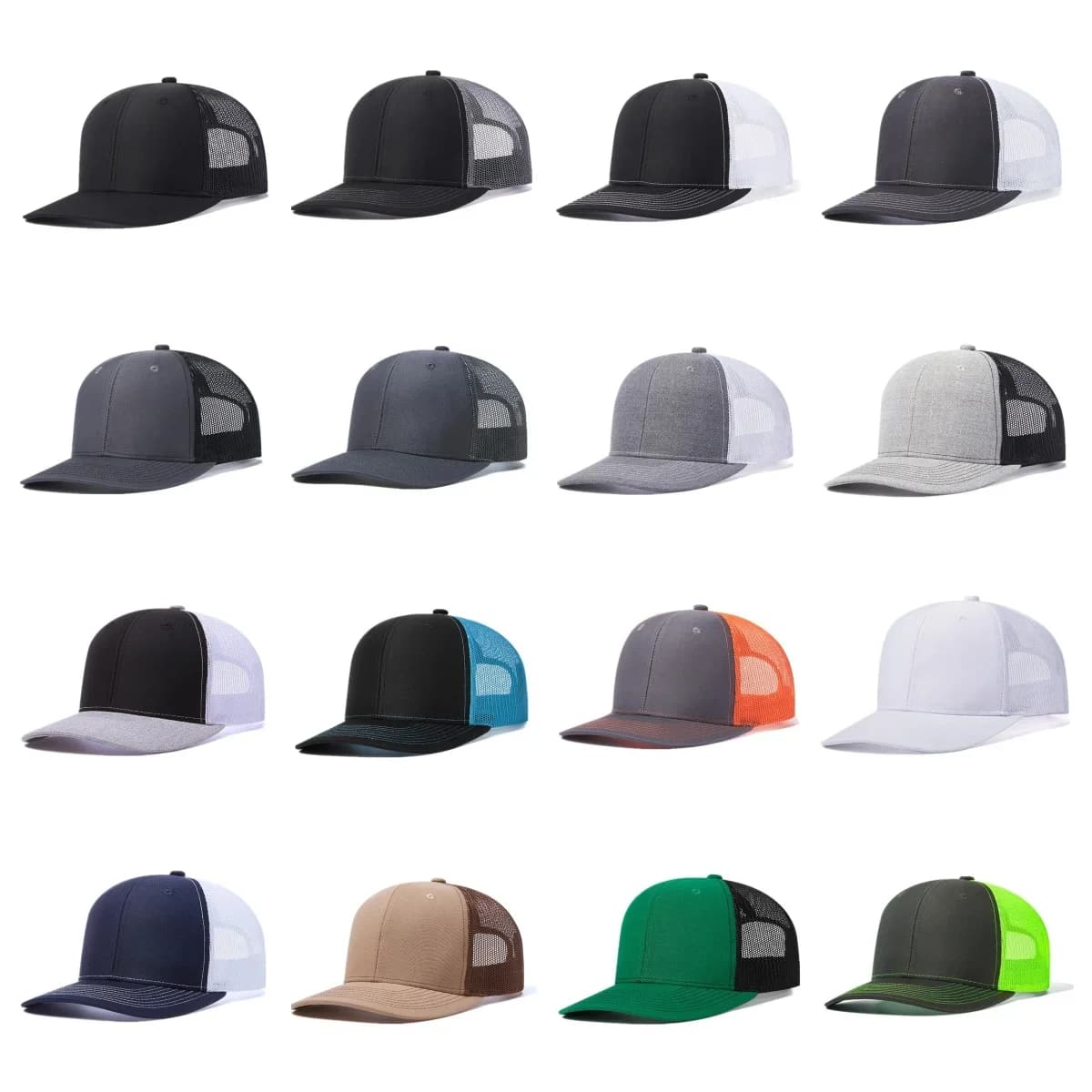Casquette été unisexe légère respirable pêche loisirs outdoor bord légèrement courbé casual