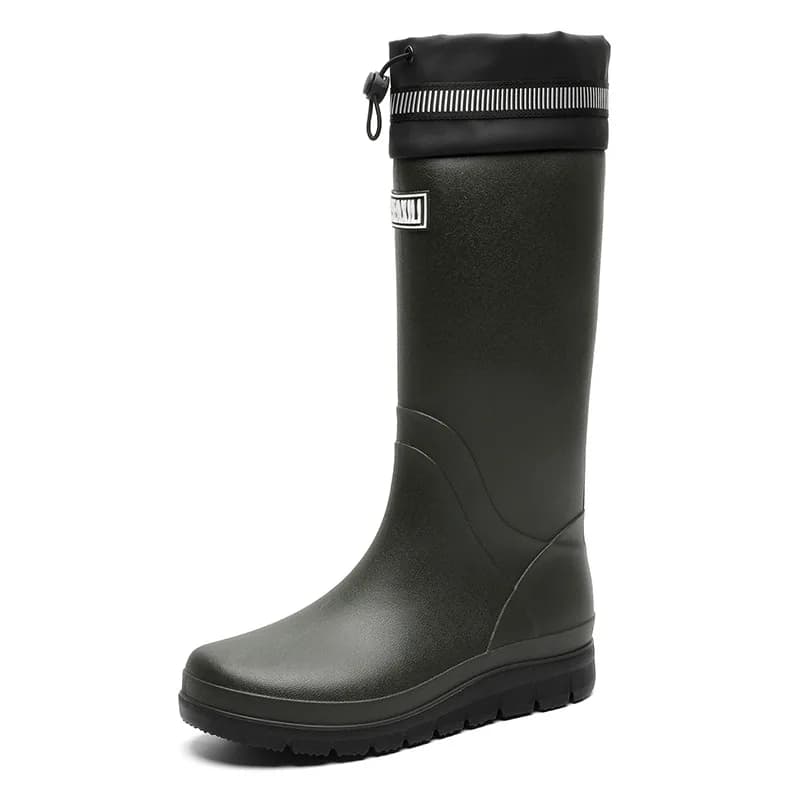 Bottes de pêche haut tube PVC imperméables antidérapantes pour livraison et cuisine professionnelle