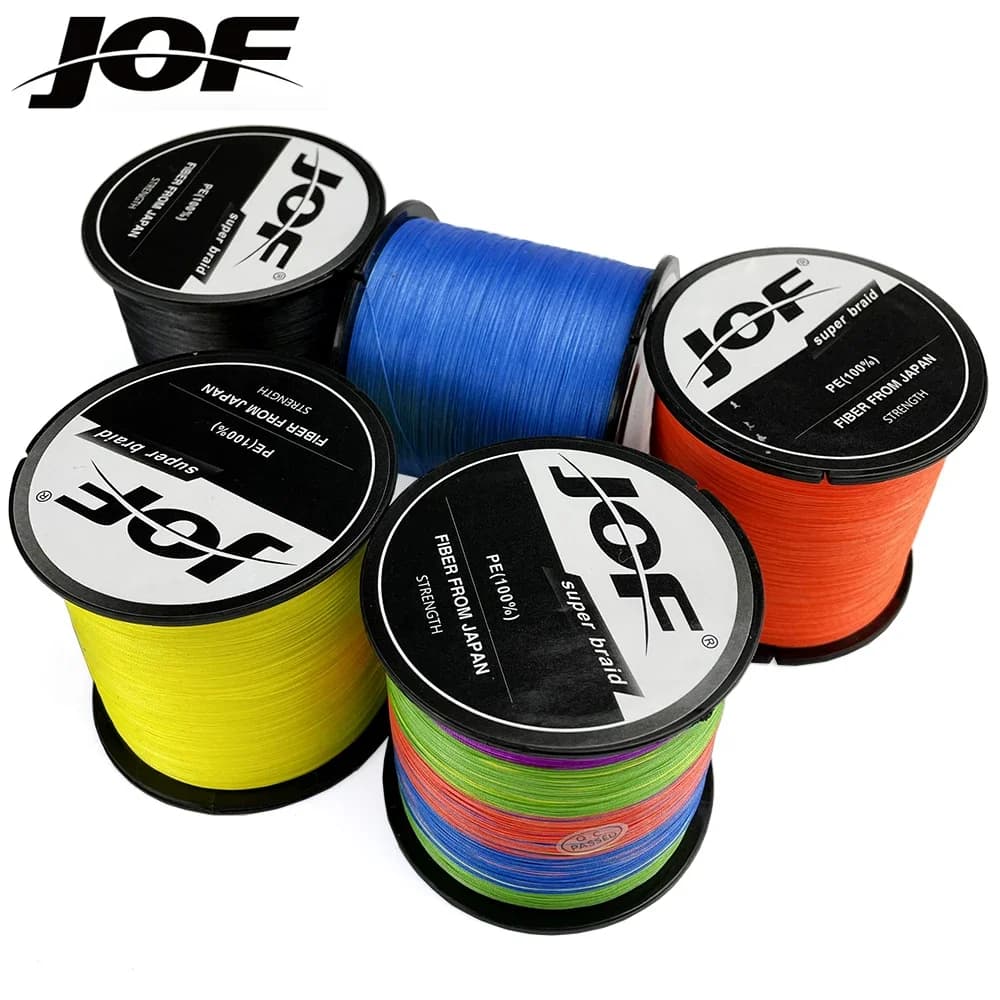 Ligne de pêche JOF 8 brins 500M multifilament PE pour carpe - Matériau japonais haute résistance 10-120LB