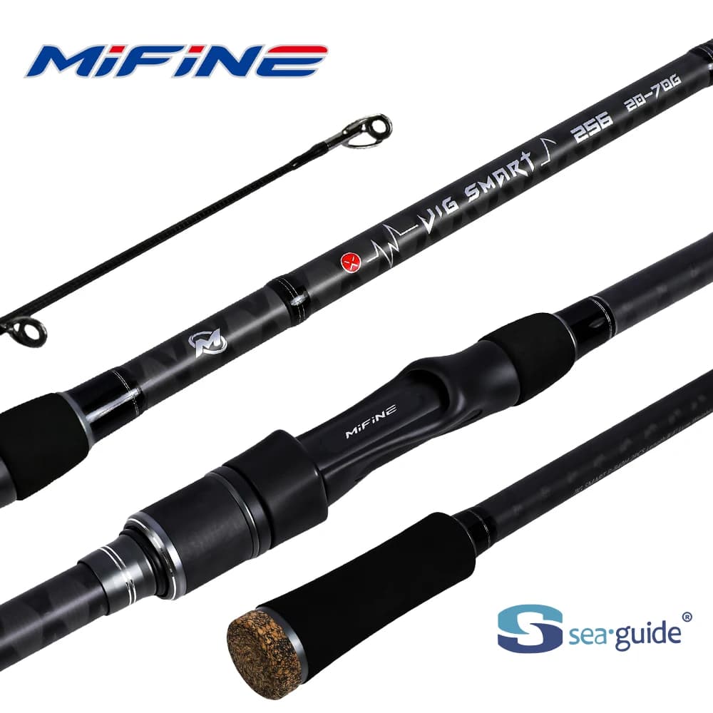 Canne à pêche spinning MIFINE JIG SMART SPIN 2.29m pour bar et carnassiers eau douce/salée 4-18g