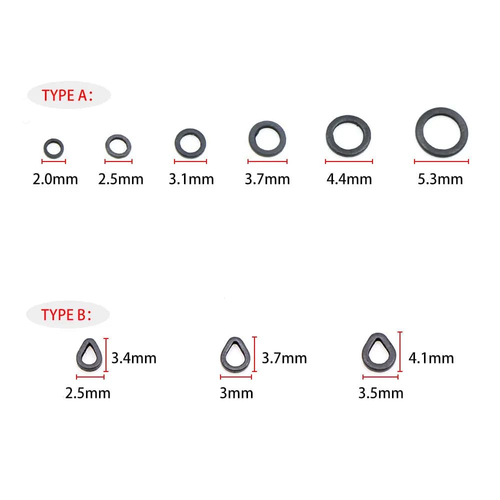 50 anneaux tournants pour montage chod rig avec appâts pop up et boilies - accessoires carpe