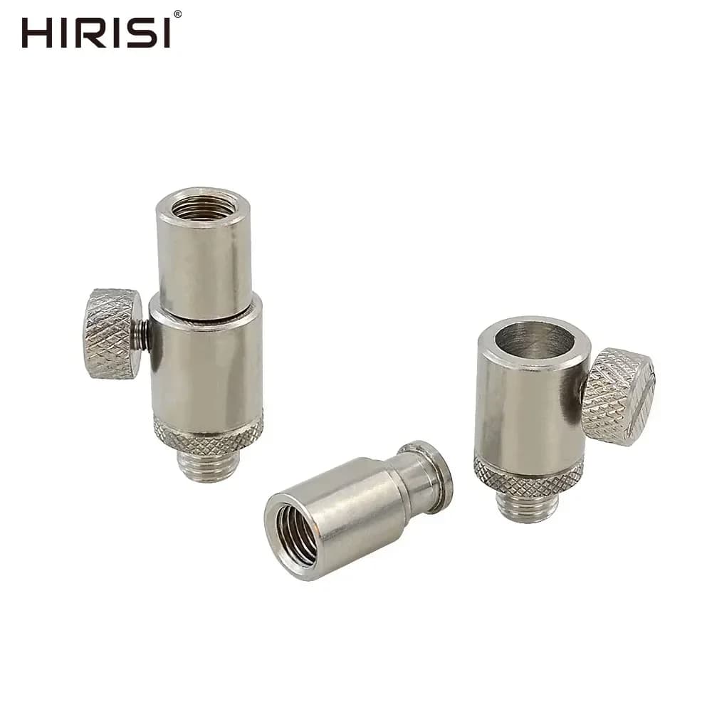 Connecteur rapide acier inox Hirisi pour alarmes carpe supports cannes tiges rive AQ202
