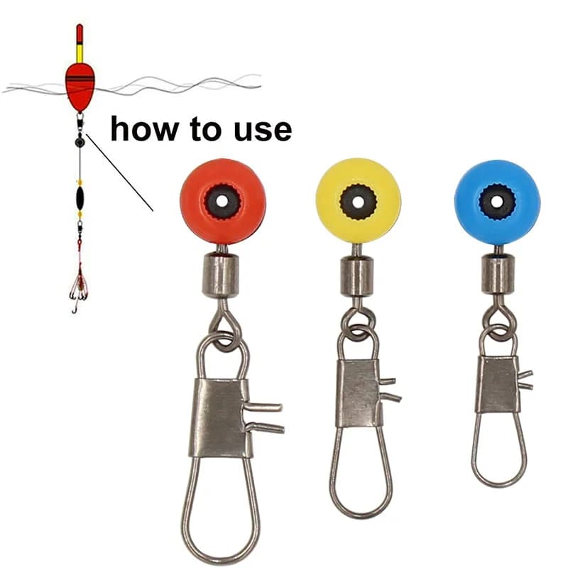 20 perles d'arrêt et connecteurs pour ligne de pêche - accessoires polyvalents pour montages flotteurs