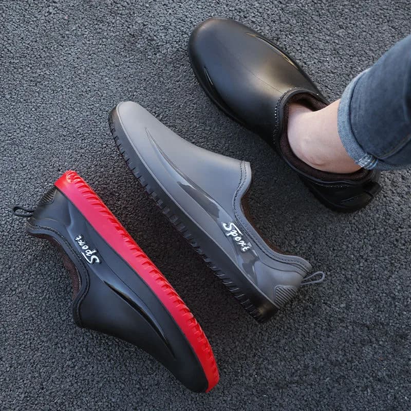 Bottes caoutchouc homme antidérapantes - Chaussures de travail et pêche imperméables