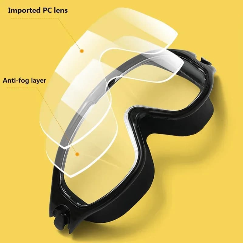 Lunettes plongée mode grand cadre - étanches anti-UV vision large silicone