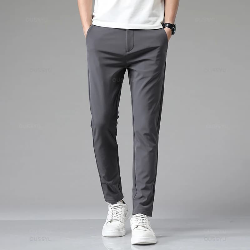 Pantalon stretch slim automne pêche urbaine élégant confortable hommes business casual