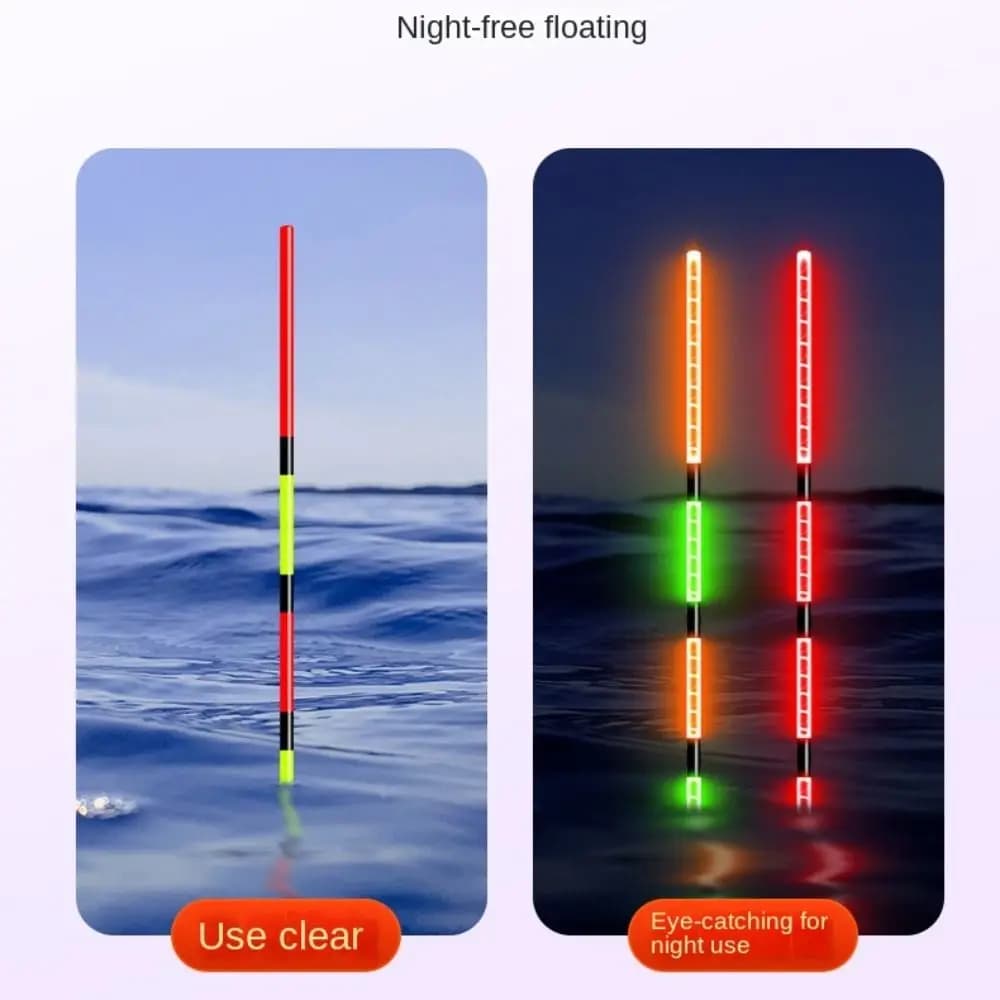 Indicateur lumineux électronique pour flotteur de pêche de nuit et dérive en surfcasting