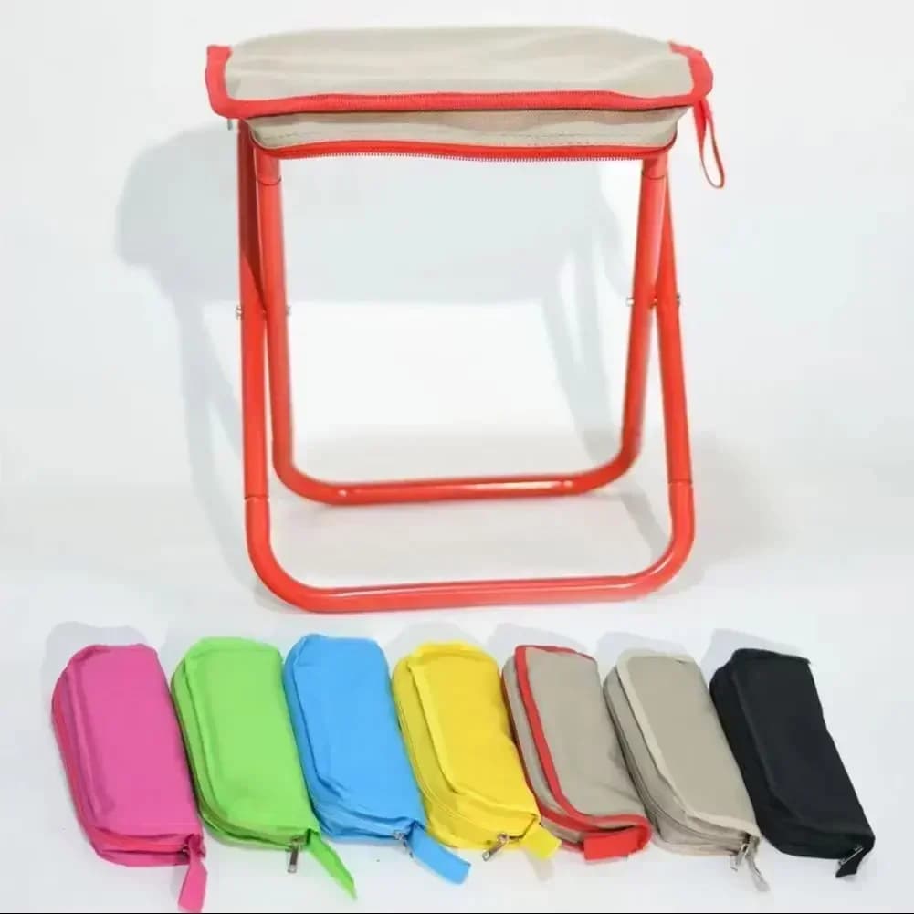 Tabouret pliant ultraléger 2025 avec sac - Siège pliant acier carbone pour randonnée pêche