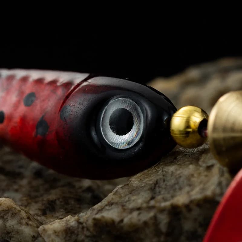 Leurre cuiller métal spinner bait 9g avec hameçon triple pour pêche de la carpe et carnassiers