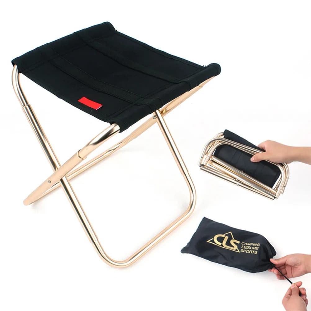 Chaise extérieure légère pliable à dossier tissu ouverture rapide pour pêche et plage