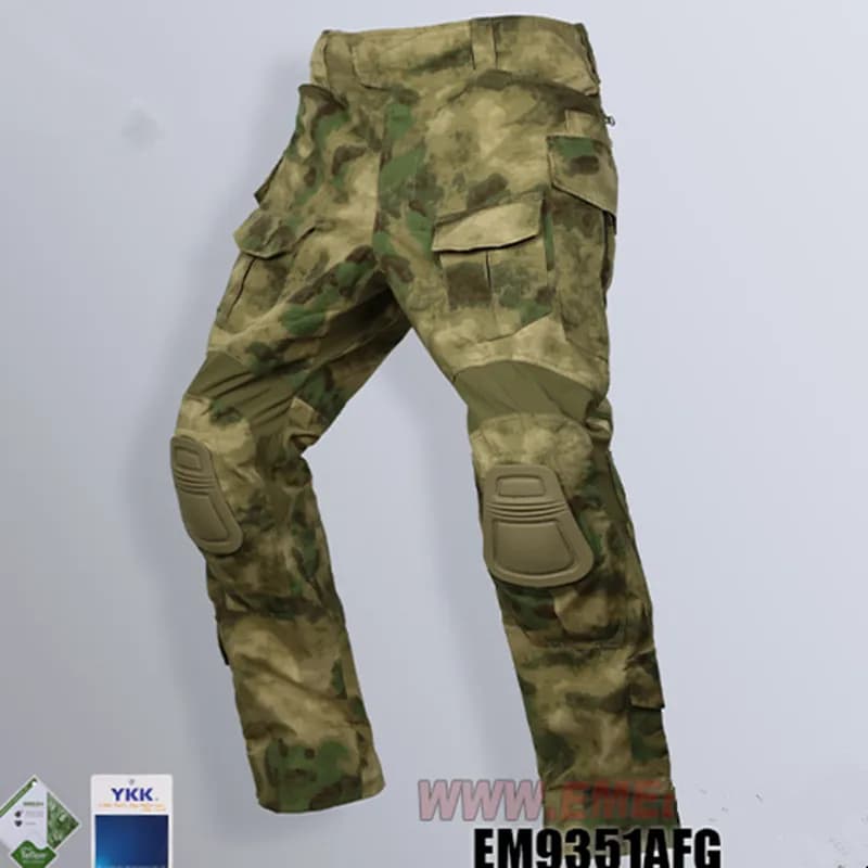 Pantalon combat EMERSON G3 avec protections pêche airsoft tactique camouflage AT-ACS FG