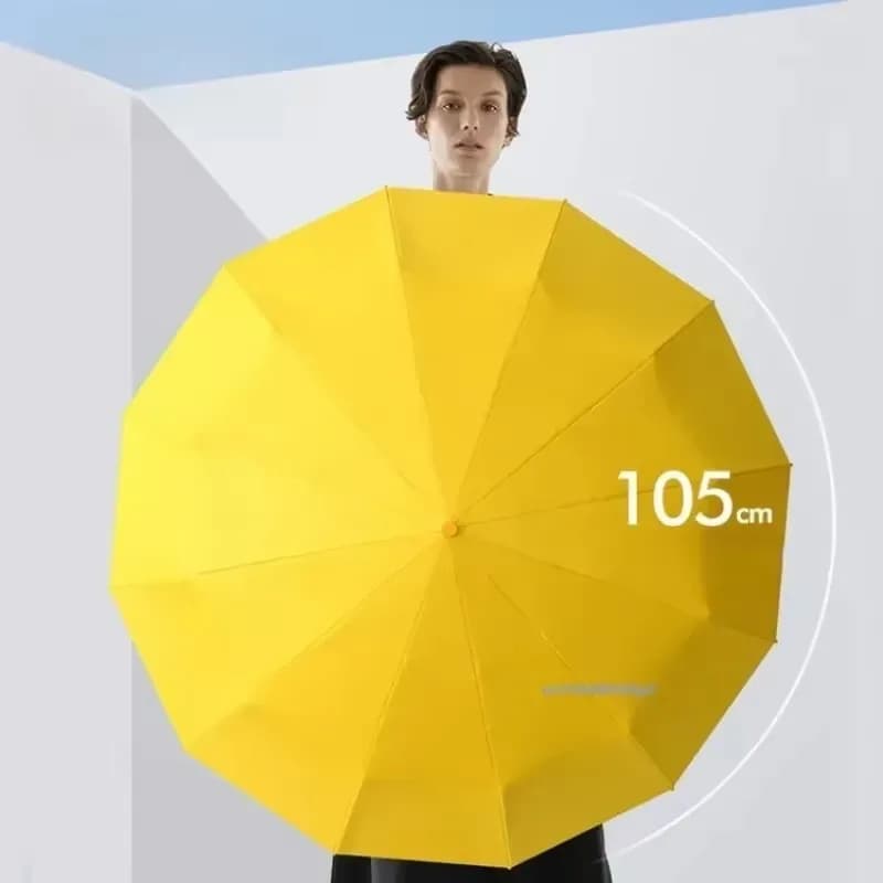 Parapluie automatique anti-vent renforcé 72 côtes pour hommes et femmes protection pluie et soleil grande taille