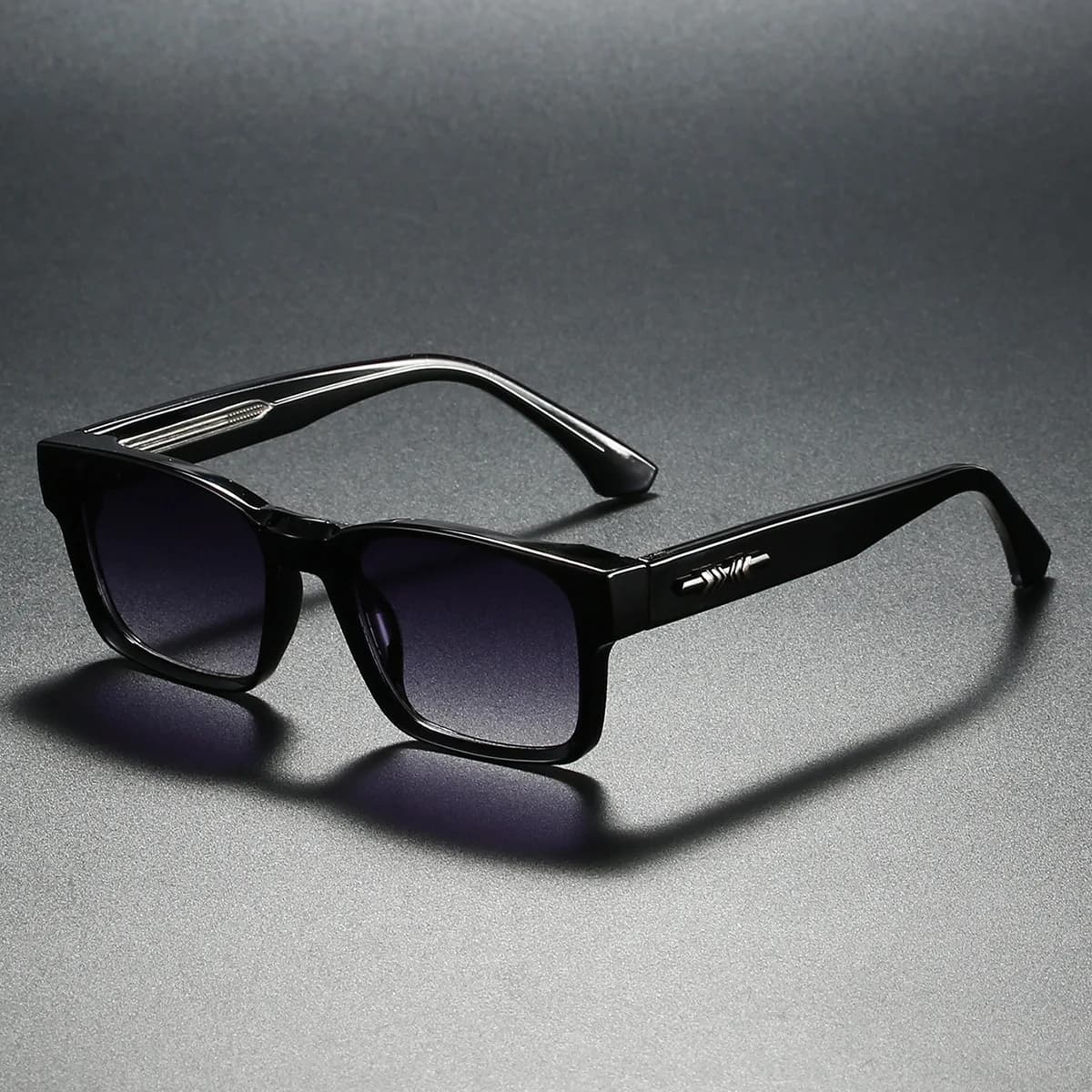 Lunettes de soleil polarisées Quality Square pour pêche - Métal UV400 Homme Femme Voyage Plage