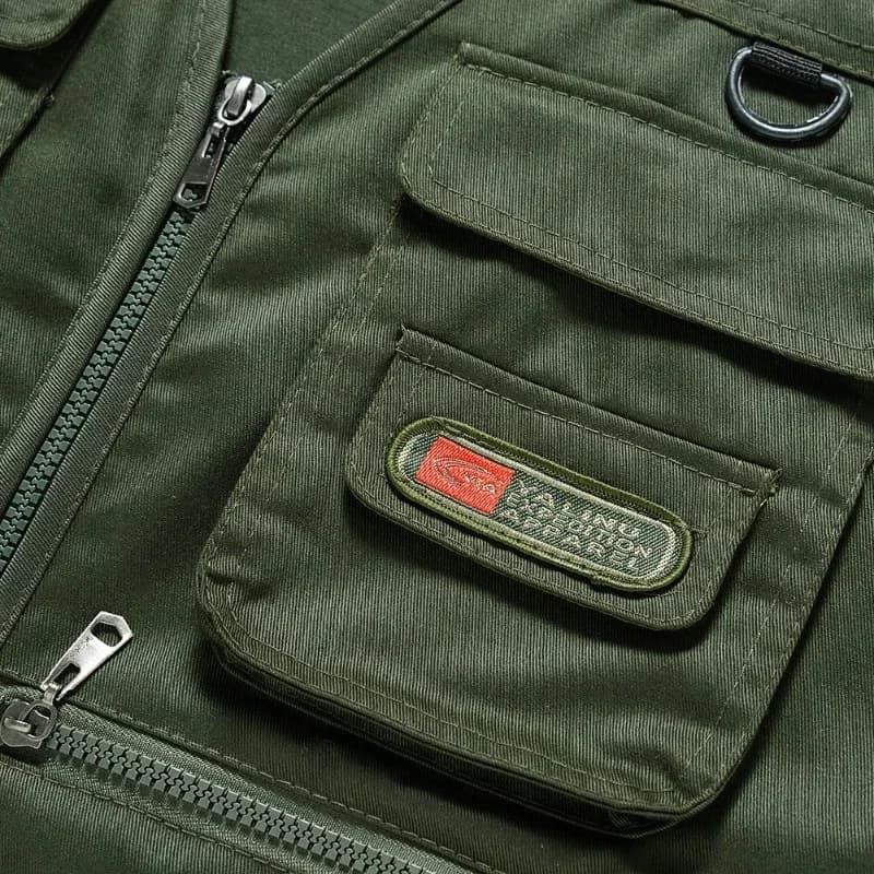 Veste de pêche sans manches multi-poches respirante pour homme, veste tactique extérieur sport
