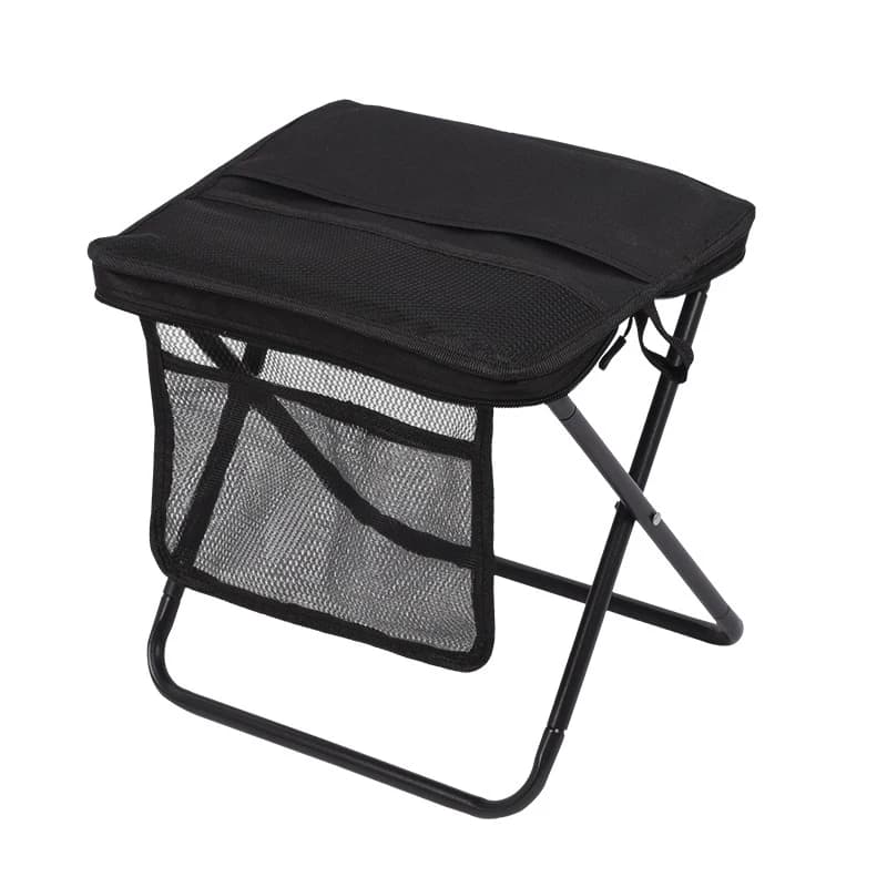 Tabouret pliant portable léger en toile avec sac bandoulière pour pêche et camping