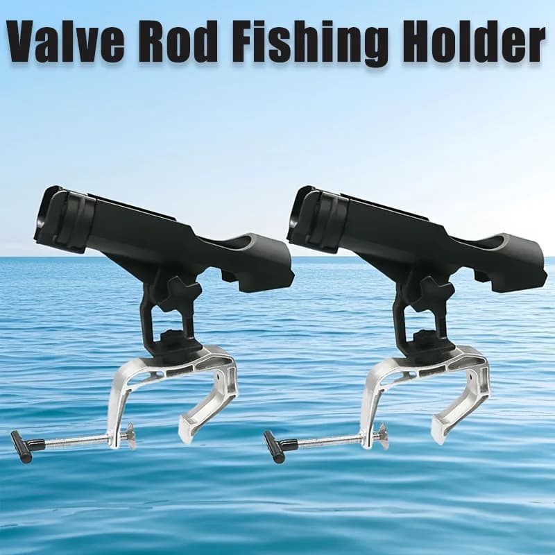 Support de canne à pêche ajustable 360° pour bateau, montage sur rail robuste et durable