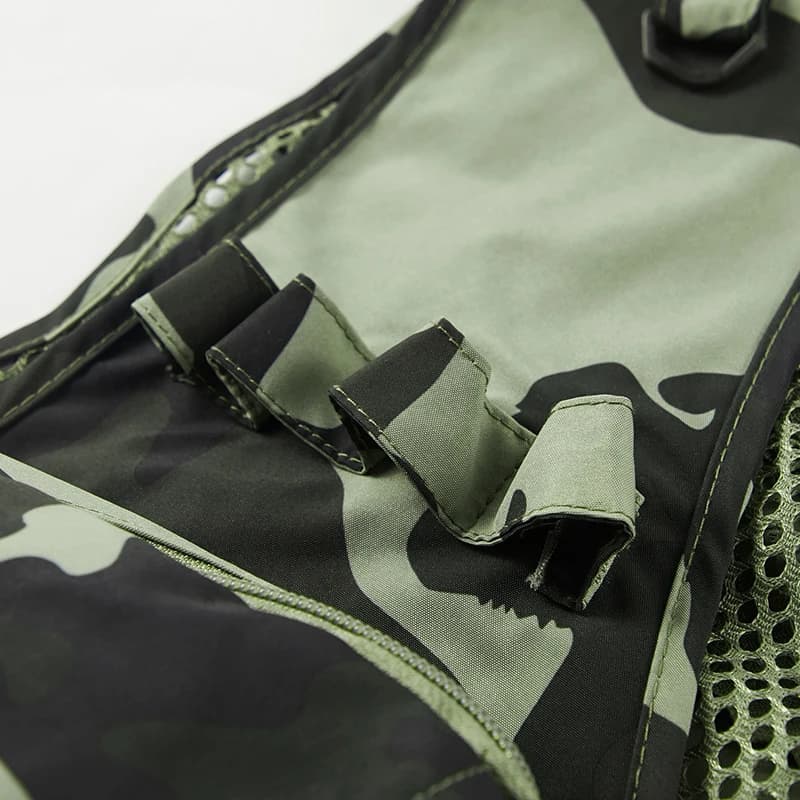 Gilet décharge camouflage été homme - Veste sans manches mesh multi-poches pour travail et pêche