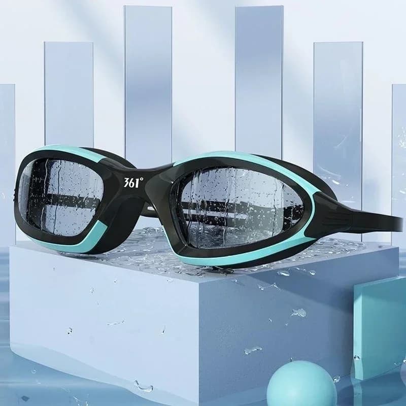 Lunettes natation professionnelles HD étanches anti-buée silicone bonnet natation compétition