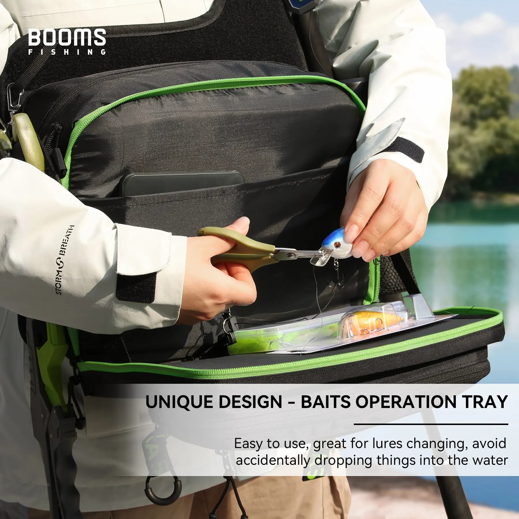 Sac de pêche Booms Fishing IB1 grande capacité pour matériel carpe mer eau douce équipement professionnel