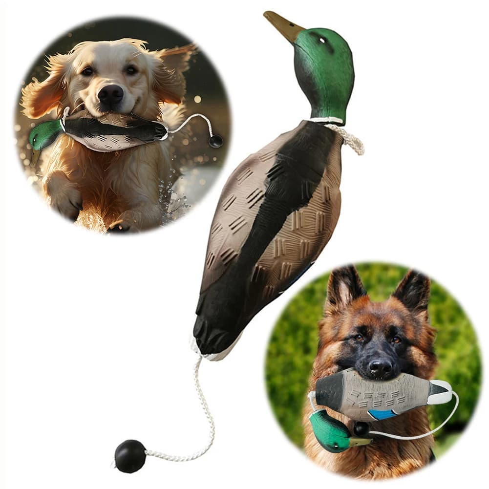 Leurre canard mort flottant pour entraînement retrievers - Dummy bumper réaliste pour chasse au gibier d'eau