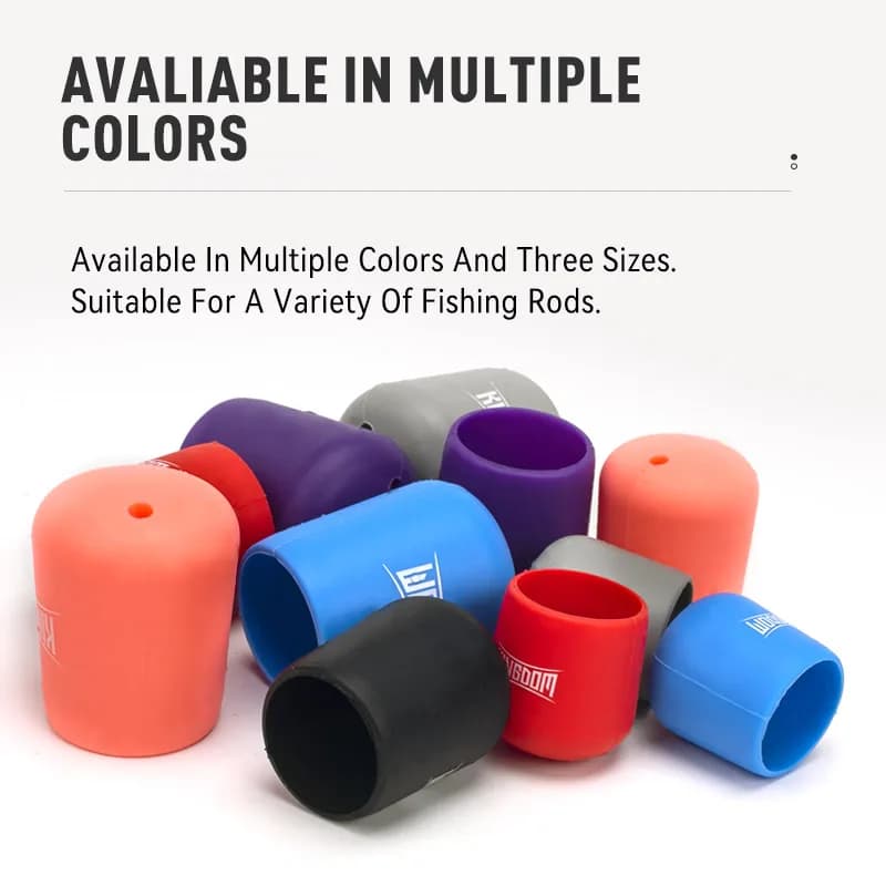 Étui de protection en silicone pour manche de canne à pêche Kingdom - Bouchon étanche accessoire pêche