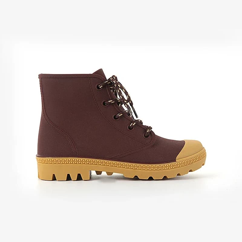 Bottes de pluie homme et femme imperméables hiver pêche camping randonnée lacets