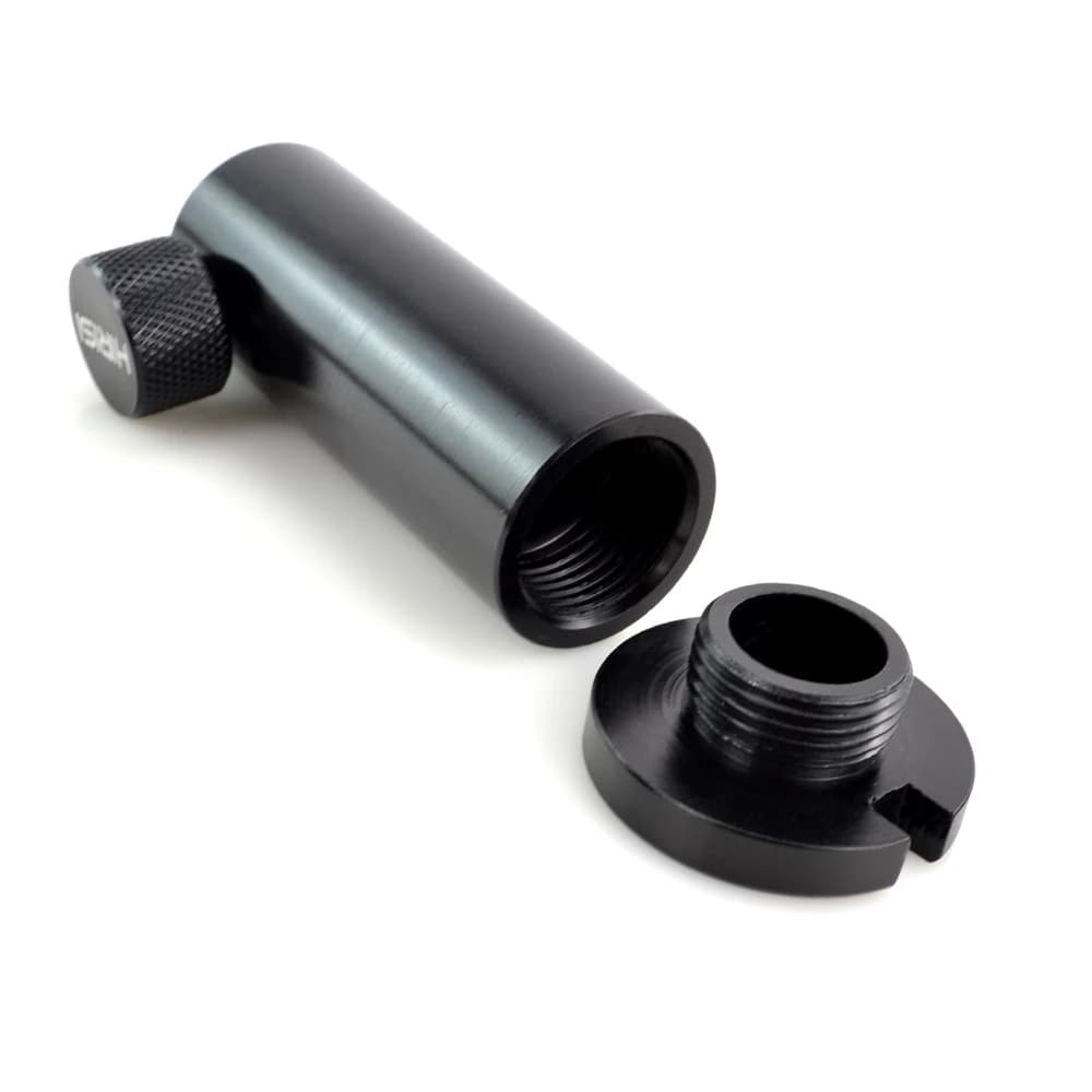 Support de canne en aluminium pour pêche à la carpe - Porte-canne réglable avec vis pour plateforme