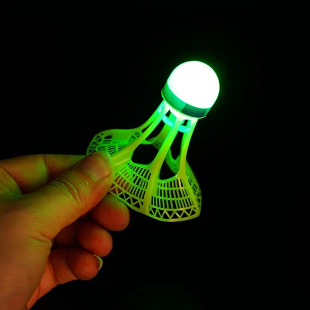 Balle de badminton lumineuse fluorescente pêche nocturne durable incassable extérieur avec lumière