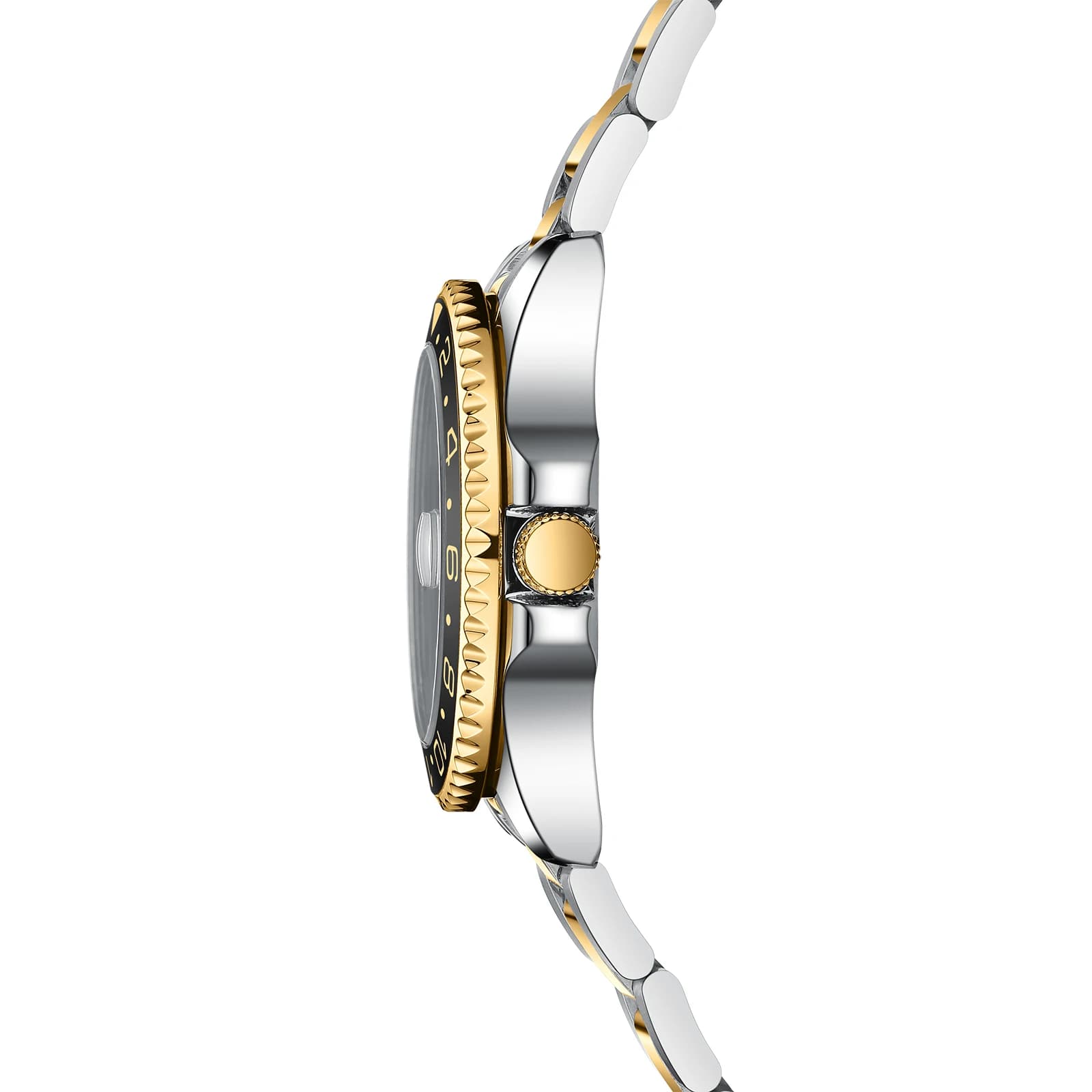 Montre homme NIBOSI or noir luxe quartz étanche - Marque haut de gamme acier inoxydable lumineuse Role