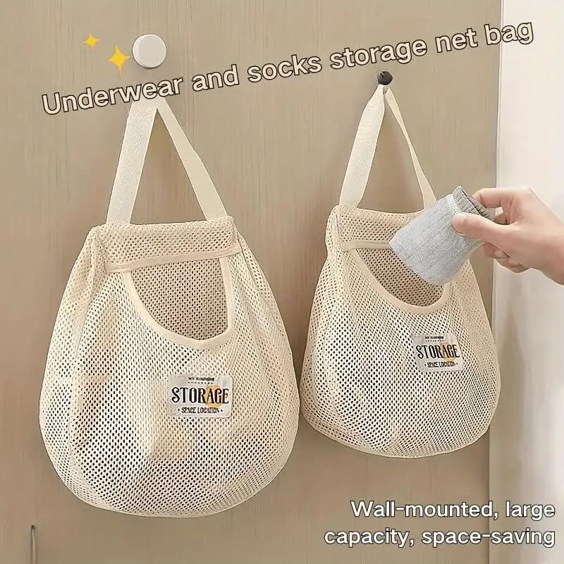 Sac de rangement suspendu pour chaussettes pêche japonais 1/2/3 pièces organisation vestiaire